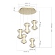 каскадная люстра st luce spine sl6136.233.01