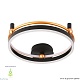 потолочный светильник crystal lux fernando pl48w led black/gold