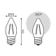 лампа светодиодная gauss filament e27 7w 2700k 103802107