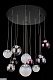подвесная люстра molecule le7723/13s chrome