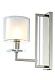 бра crystal lux nicolas nicolas ap1 nickel/white