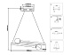 подвесной светодиодный светильник ambrella light comfort linetech fl66291