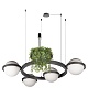 подвесной светодиодный светильник loft it jardin 10121/4 dark grey