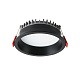 встраиваемый светодиодный светильник italline it06-6013 black 4000k