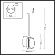 подвесная люстра odeon light piuma 6664/38l