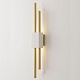 настенный светильник crystal lux carta ap6w led white/brass