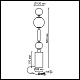 настольная лампа odeon light modern callisto 5457/4tl