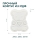 светодиодный ночник apeyron мишка теплый белый 2хааа мдф 12-176