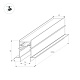 шинопровод встраиваемый arlight mag-track-4560-fdw-2000 034679