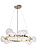 подвесная люстра crystal lux agata sp15 v2 gold/transparente