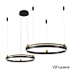 подвесная люстра crystal lux fernando sp123w led  black/gold