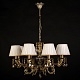 подвесная люстра abrasax sylvia l.8110-8br cristal-shade