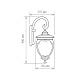 уличный настенный светильник elektrostandard andromeda d (glyf-8024d) 4690389042676