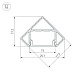 алюминиевый профиль arlight sl-kant-h18-2000 anod 049042