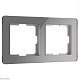 рамка на 2 поста werkel acrylic графит 4690389184864 w0022704
