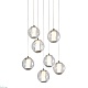 подвесной светильник delight collection od2437-7 gold/clear