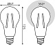 светодиодная филаментная лампа gauss basic filament е27 21w 2700к 40712112