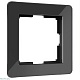 рамка на 1 пост werkel acrylic черный 4690389184826 w0012708