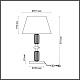 настольная лампа odeon light classic candy 4861/1tc