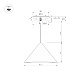 подвесной светильник arlight sp-makoto-r550-14w warm3000 054161
