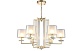 подвесная люстра crystal lux nicolas nicolas sp-pl6 gold/white