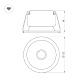 встраиваемый светильник arlight ms-harbor-r123-20w warm3000 048266