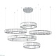 подвесная светодиодная люстра loft it crystal ring 10135/5 chrome