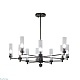 люстра на штанге am group indigo sp10 pearl black