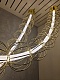 подвесной светодиодный светильник maytoni golden cage mod216pl-l55g3k