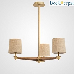 Люстра на штанге ImperiumLoft Stavra Jorgenson Beige/Dark Wood 203576-26