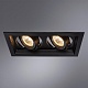 встраиваемый светильник arte lamp canis a6661pl-2bk