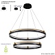 подвесной светодиодный светильник crystal lux fernando sp123w led black/gold