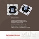 розетка rj45 arte milano 206.45-1.black