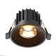 встраиваемый светильник maytoni round dl058-12w2.7k-b