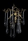 бра crystal lux reina reina ap3 gold pearl