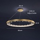 подвесная люстра delight collection xd-80 gold