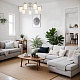 потолочная люстра escada style 1142/7p silver