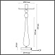 основа для настольной лампы odeon light standing tower 4868/1t