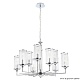 подвесная люстра crystal lux gloria sp9 chrome