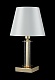 настольная лампа crystal lux nicolas nicolas lg1 gold/white
