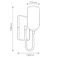 бра для ванных комнат kichler kl-solia-1w-bnb