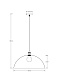 подвесной светильник arte lamp cappello a7056sp-1bk