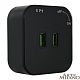 трековая розетка arte milano am-track-sockets 380022ts/usbx2 black