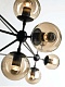 люстра на штанге delight collection modo 8916p/15 black/cognac