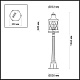 уличный светильник odeon light nature sation 4045/3f