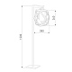 уличный светильник elektrostandard ambra 35133/f черный 4690389176876