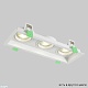 встраиваемый светильник crystal lux clt 068c3 wh