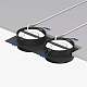 встраиваемый светильник denkirs flat dk2092-bk