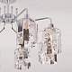 потолочная люстра eurosvet scoppio 10101/8 хром/прозрачный хрусталь strotskis