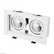 встраиваемый светодиодный светильник arlight cl-kardan-s180x102-2x9w warm 024127